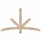 Ekena Millwork Alberta Smooth Timber Gable Bracket, Douglas Fir, 60"W x 35"H x 3 1/2"D x 3 1/2"F, 14/12 Pitch GBW060X35X0404ALB00SDF - alternate 1